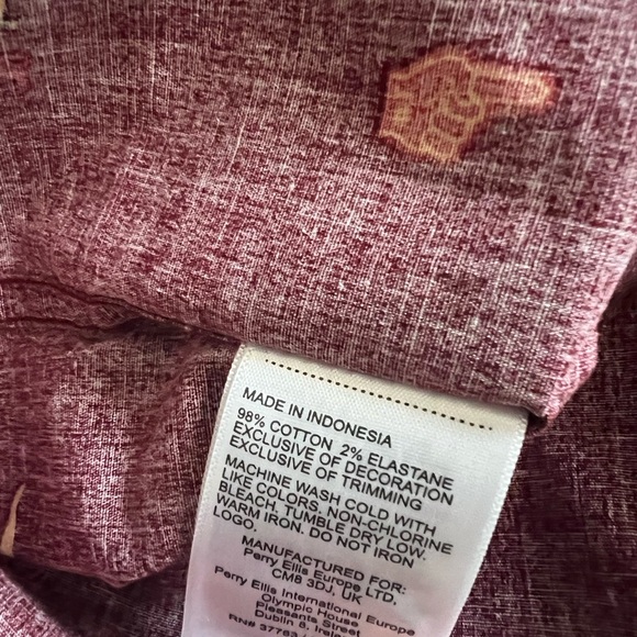 NWT Original Penguin Button Down Slim Fit Cabernet Sport Shirt Long Sleeve Sz L - Picture 13 of 16